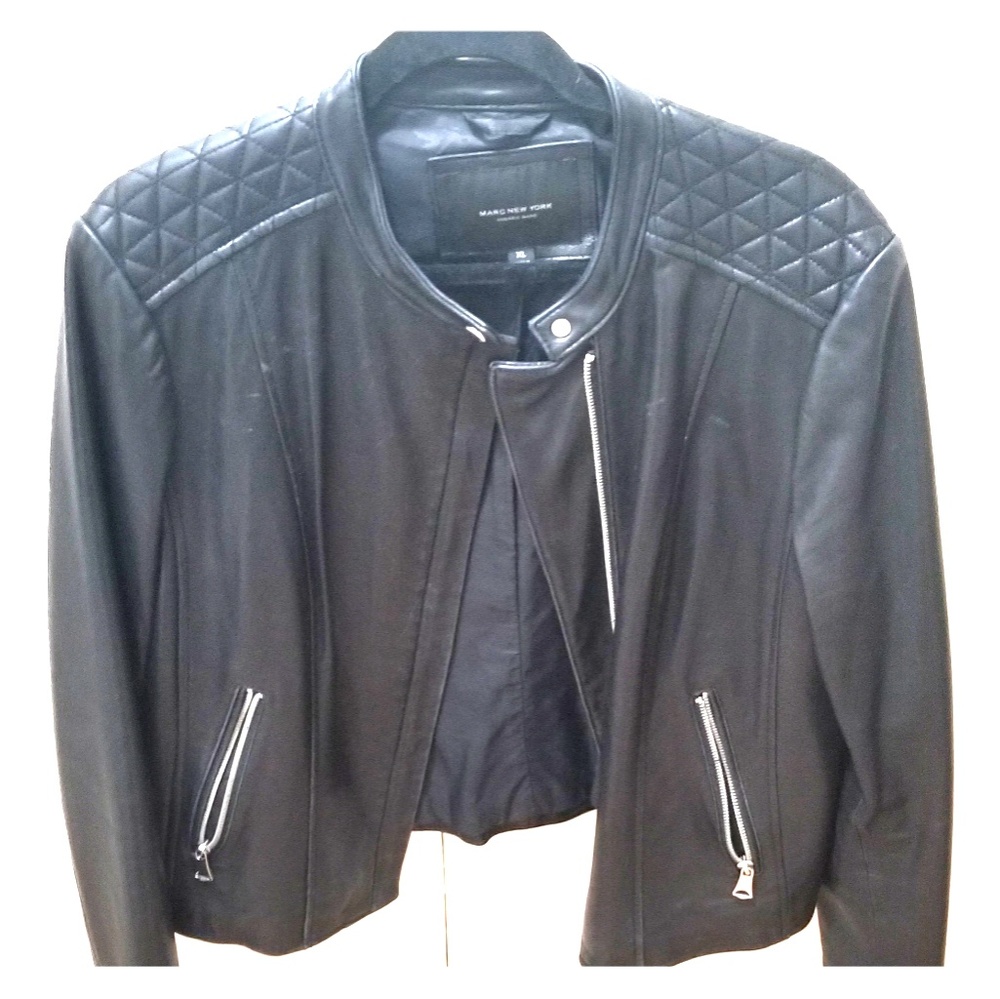 Black Leather Jacket XL